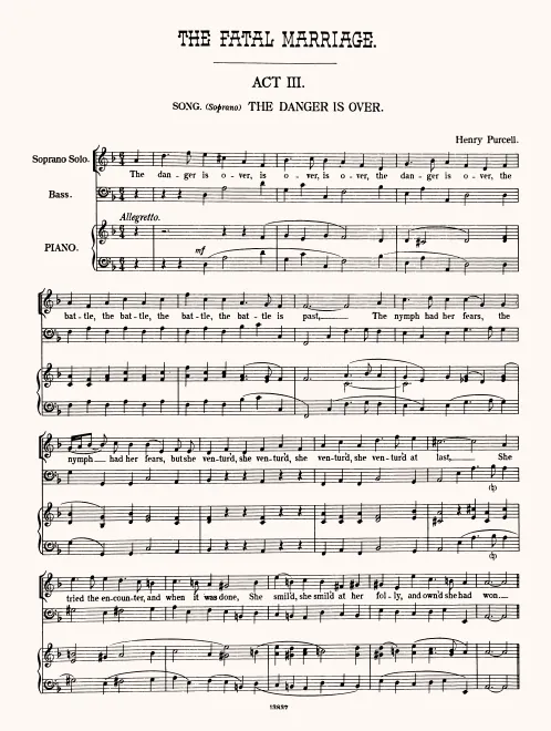 First page of The Fatal Marriage