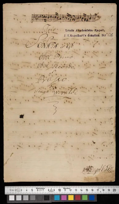 First page of Trio Sonata in G minor, RV 81