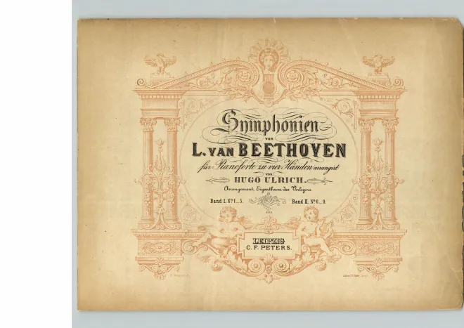 First page of Symphonien für Pianoforte zu vier Händen