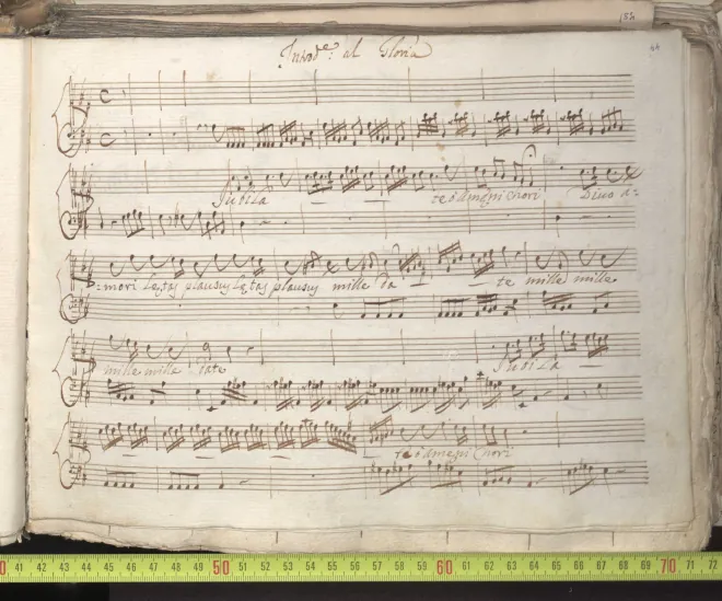 First page of Jubilate, o amoeni chori, RV 639a