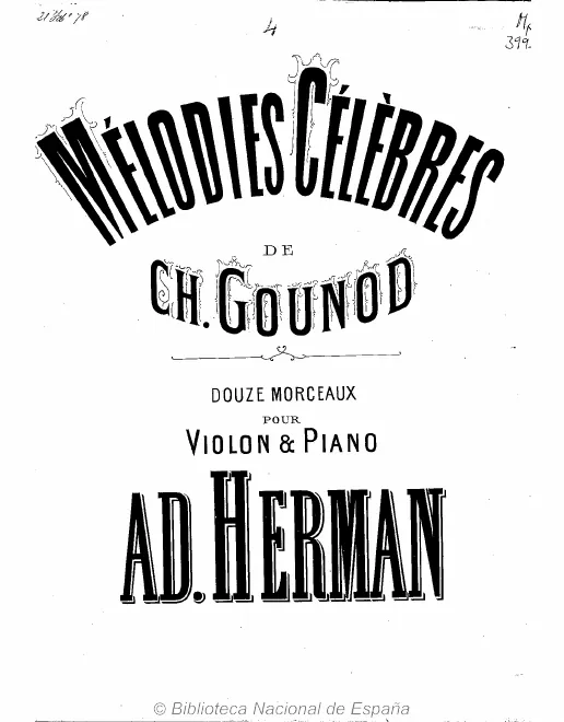 First page of L’Angélus et les Pifferari