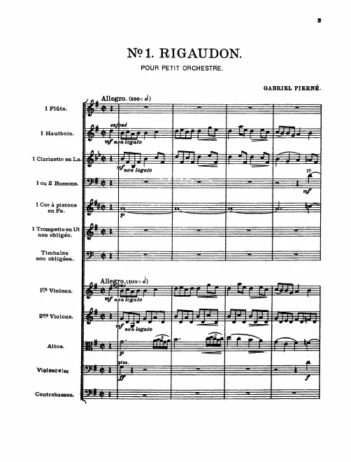 First page of Ballet de cour