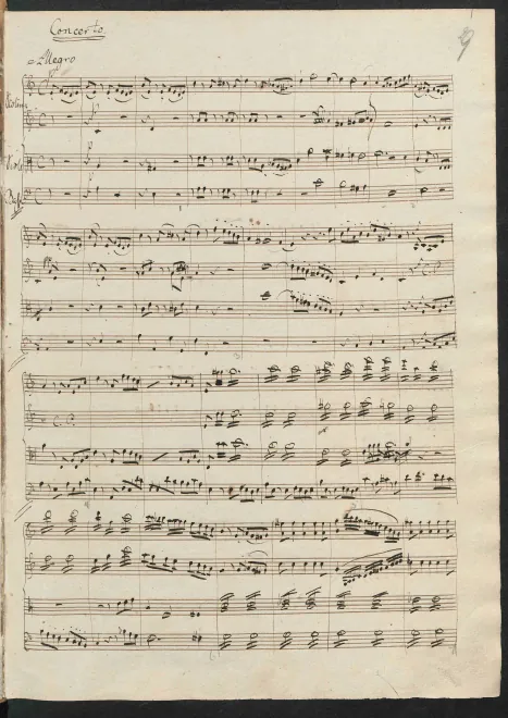 First page of Piano Concerto in A minor
