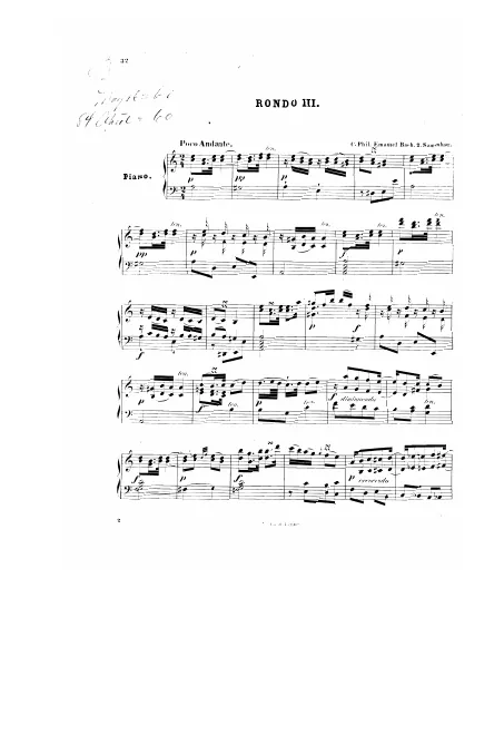 First page of Rondo in A minor