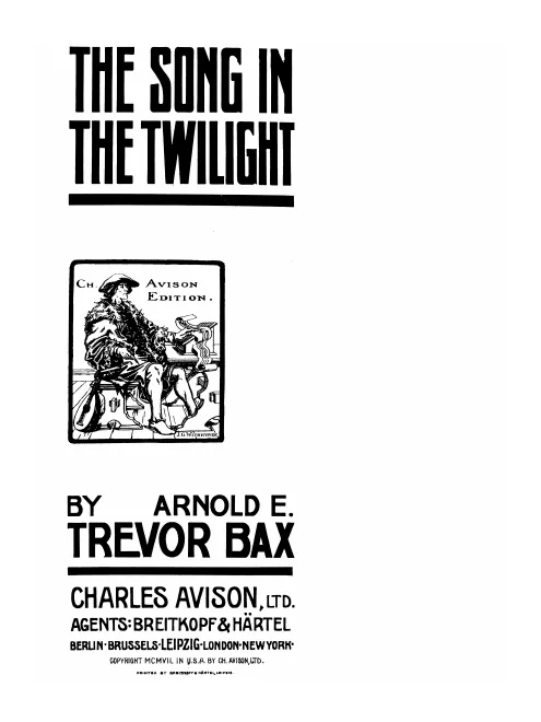 First page of The Song in the Twilight