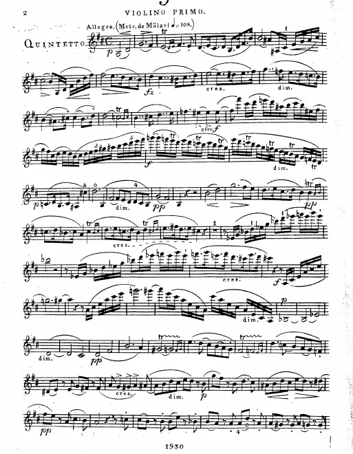 First page of String Quintet No.3