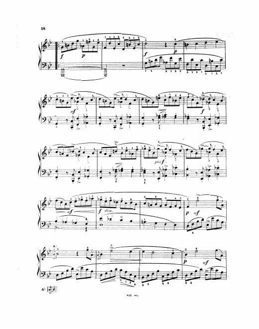 First page of Keyboard Sonata in F minor