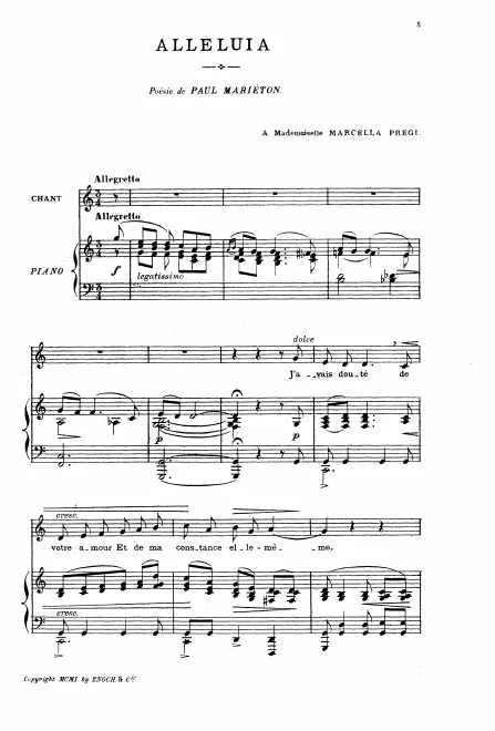 First page of Alleluia