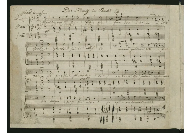 First page of Der König in Thule