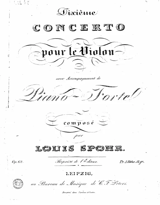 First page of Violin Concerto No.10