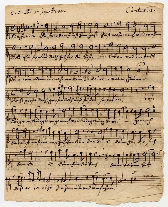 First page of Du Frieden-Fürst Herr Jesu Christ
