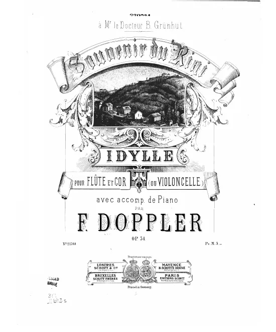 First page of Souvenir du Rigi, Op.34