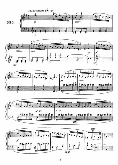 First page of Keyboard Sonata in E minor