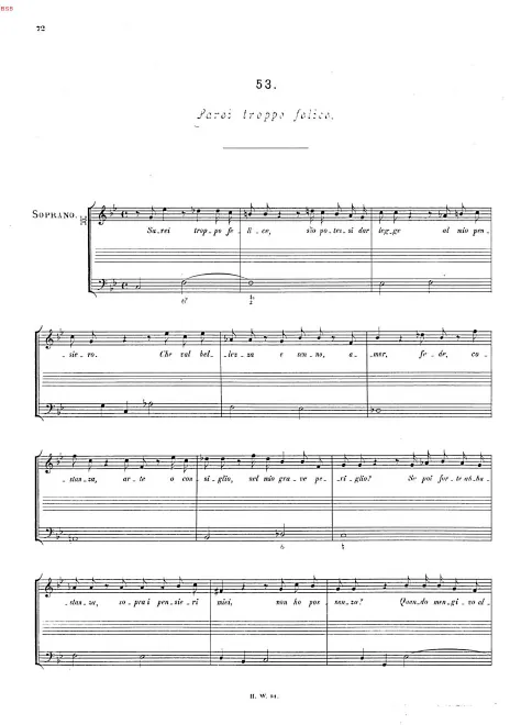 First page of Sarei troppo felice