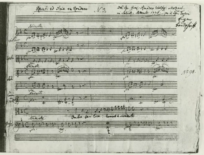 First page of Ombra felice