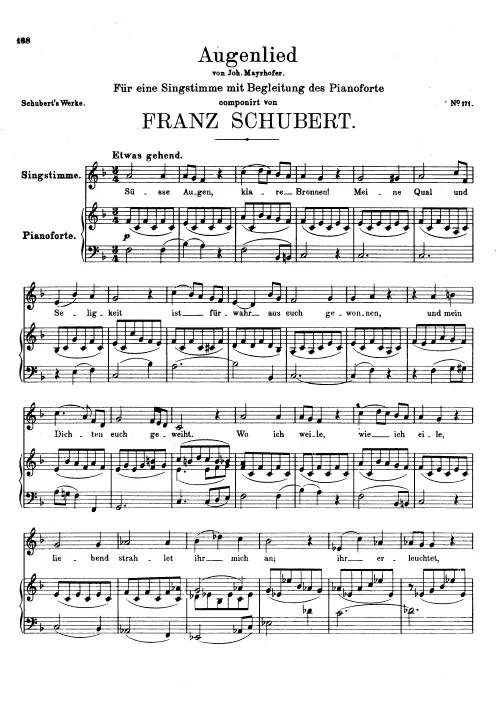 First page of Augenlied