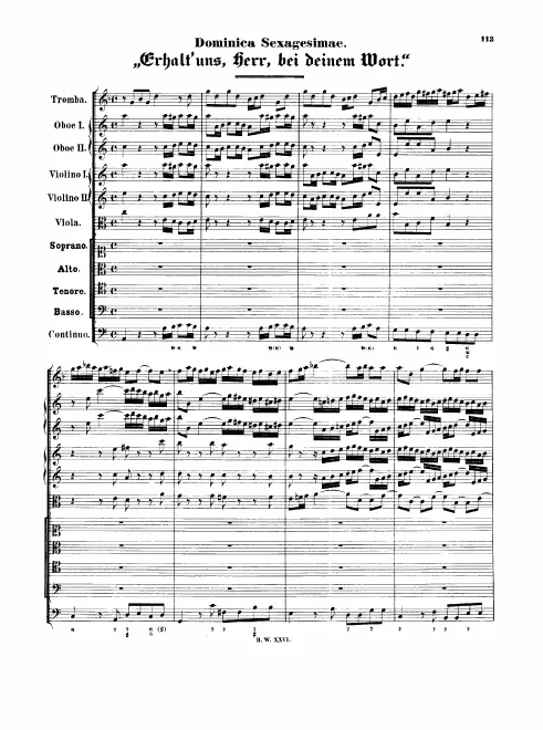 First page of Erhalt uns, Herr, bei deinem Wort