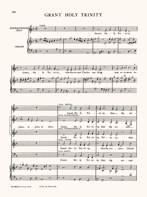 First page of Grant, Holy Trinity