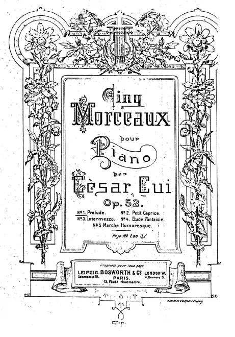 First page of 5 morceaux