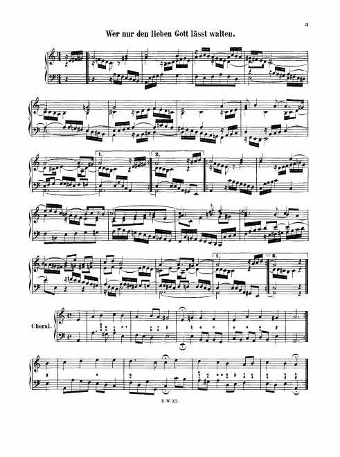 First page of Choralbearbeitungen in der Kirnbergerschen Sammlung