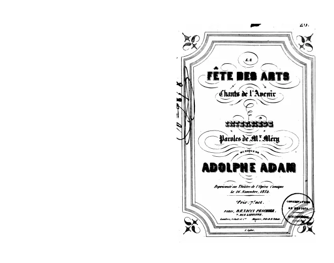 First page of La fête des arts