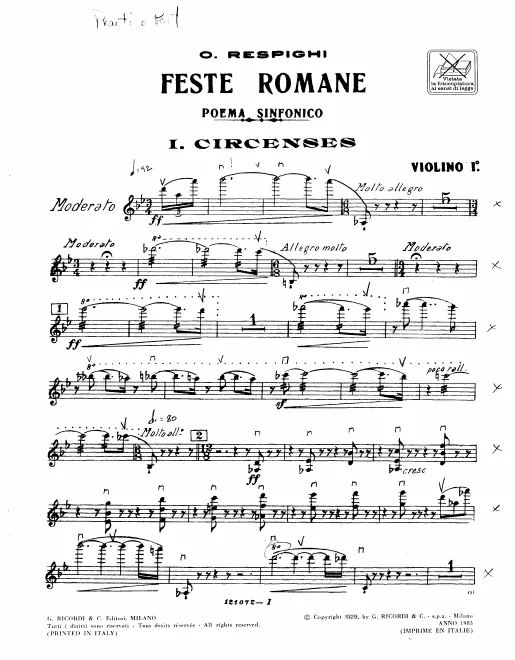 First page of Roman Festivals