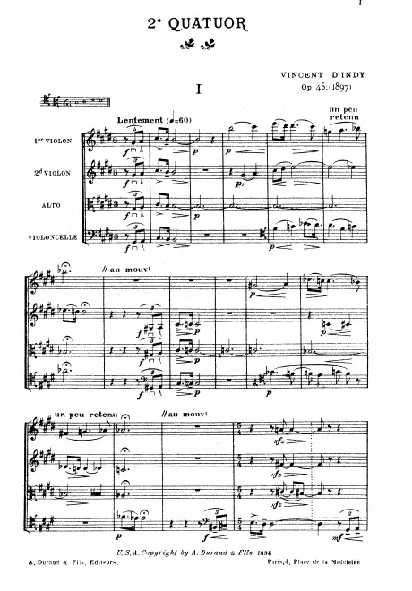 First page of String Quartet No.2