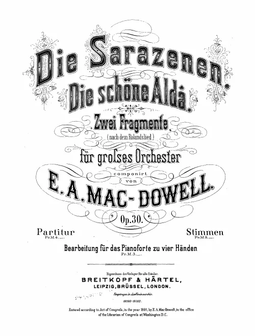 First page of Die Sarazenen &amp; Die schöne Aldâ