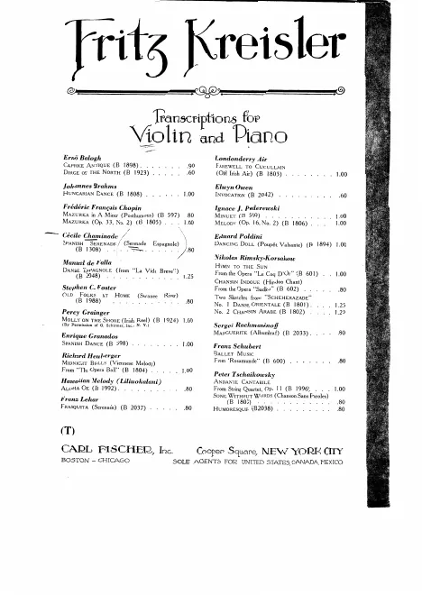 First page of Sérénade espagnole