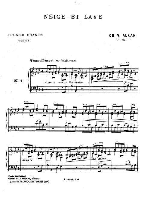 First page of Recueil de Chants