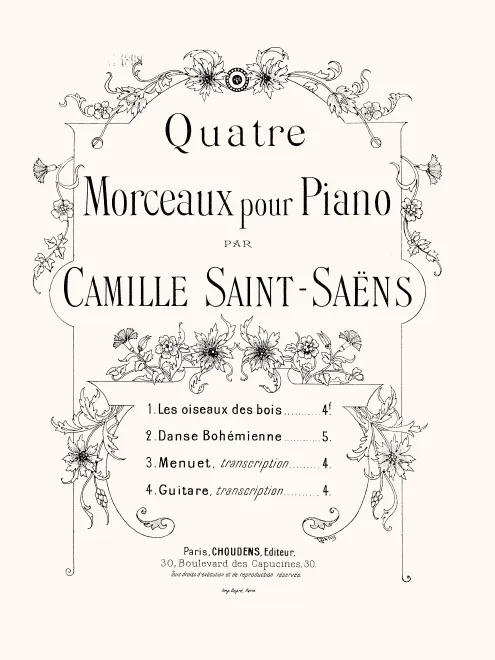 First page of 4 Pieces for Piano