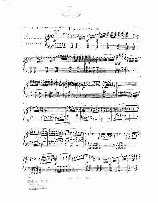 First page of Piano Concerto No.1