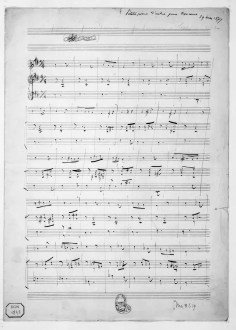 First page of Morceau de lecture
