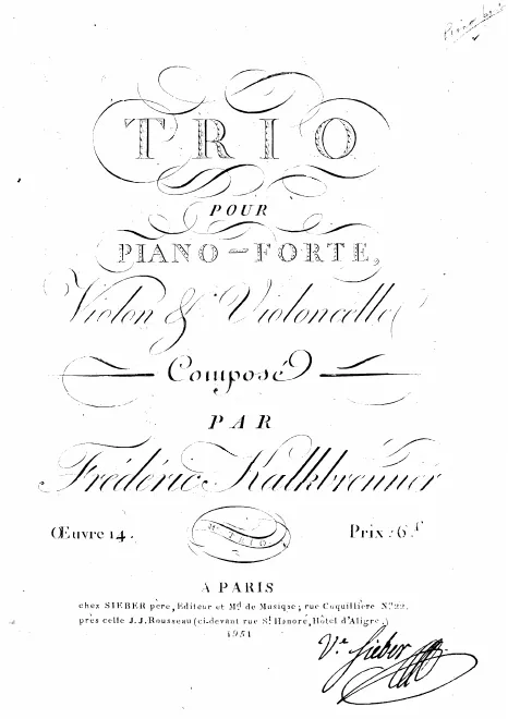 First page of Piano Trio No.2