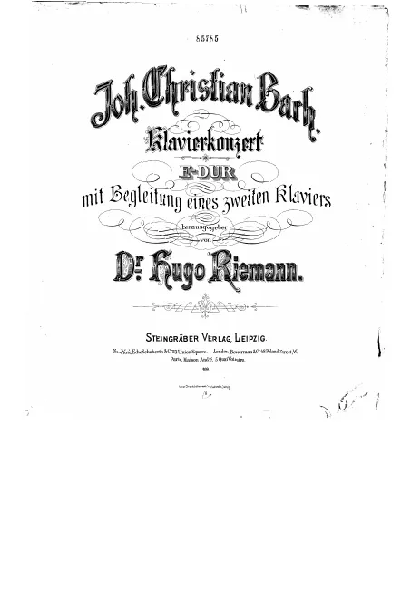 First page of Harpsichord Concerto