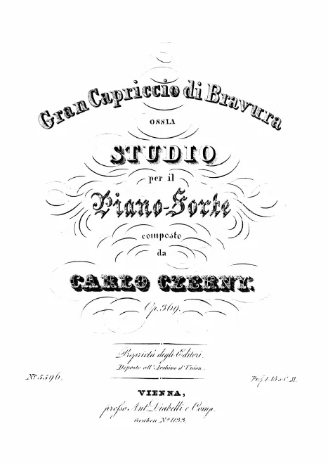 First page of Gran capriccio di bravura
