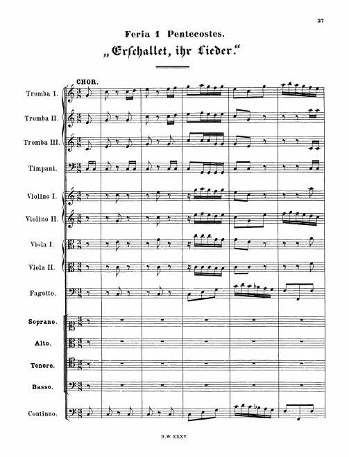 First page of Erschallet, ihr Lieder