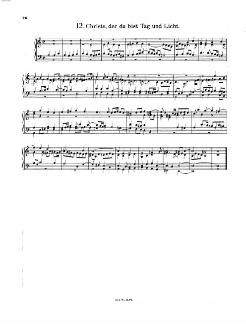 First page of Christe, der du bist Tag und Licht
