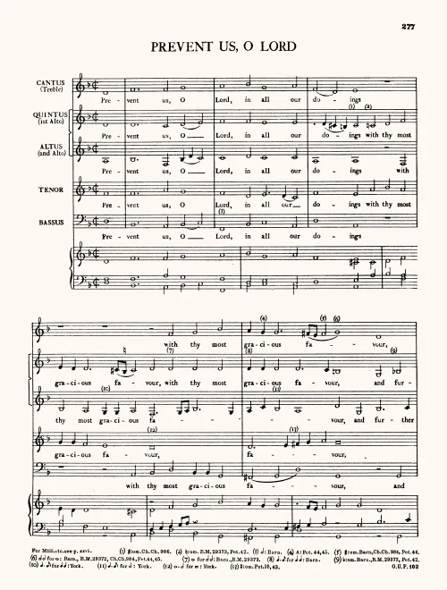 First page of Prevent Us, O Lord
