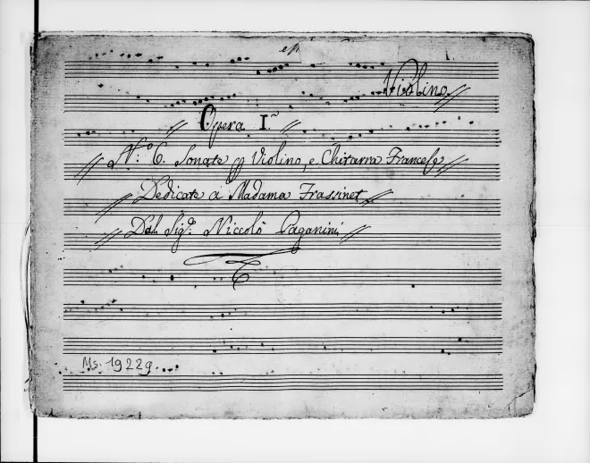 First page of 6 Lucca Sonatas