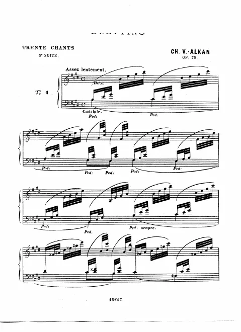 First page of Recueil de Chants