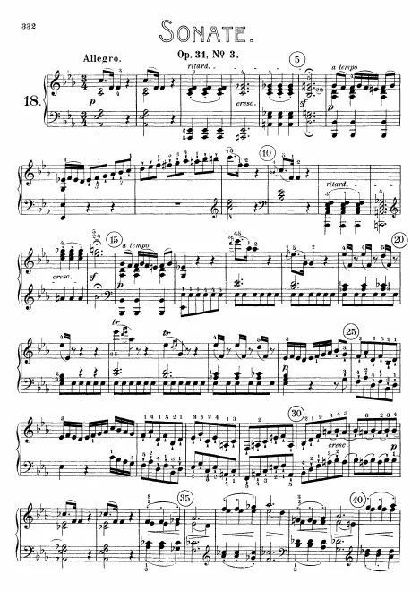 First page of Piano Sonata No.18
