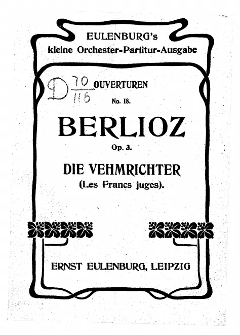 First page of Les Francs-juges (opera)