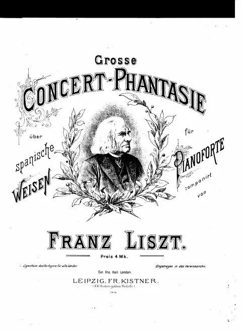 First page of Grosse Konzertfantasie über spanische Weisen