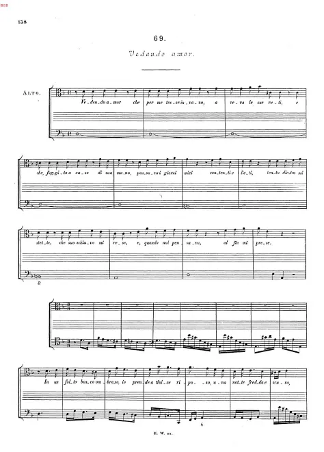First page of Vedendo amor
