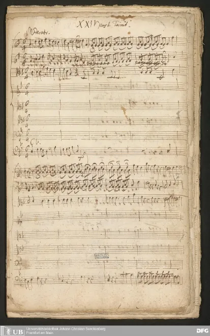 First page of Man muß nicht zu sehr trauren