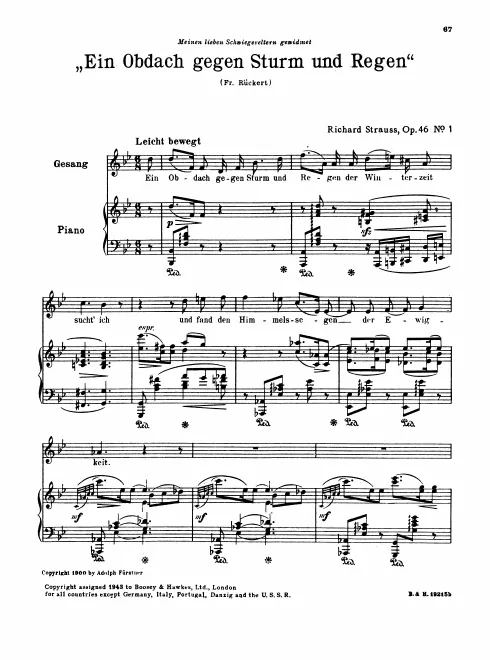 First page of 5 Gedichte von Friedrich Rückert