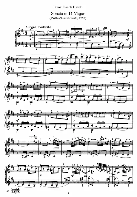 First page of Partita