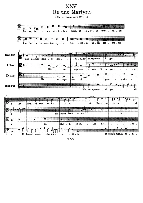 First page of Deus, tuorum militum