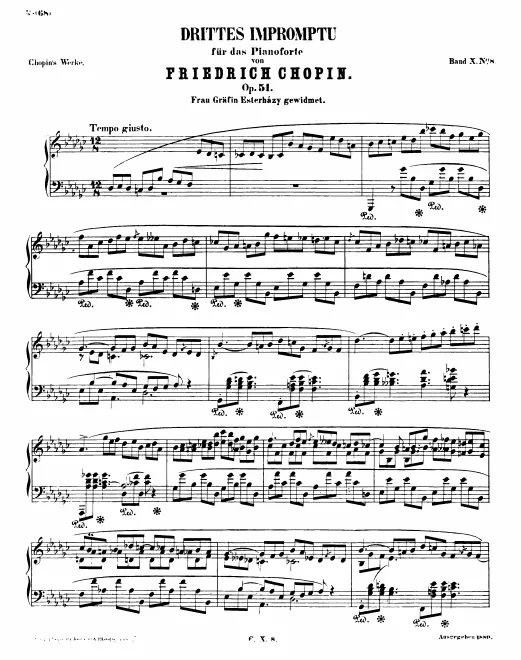 First page of Impromptu No.3